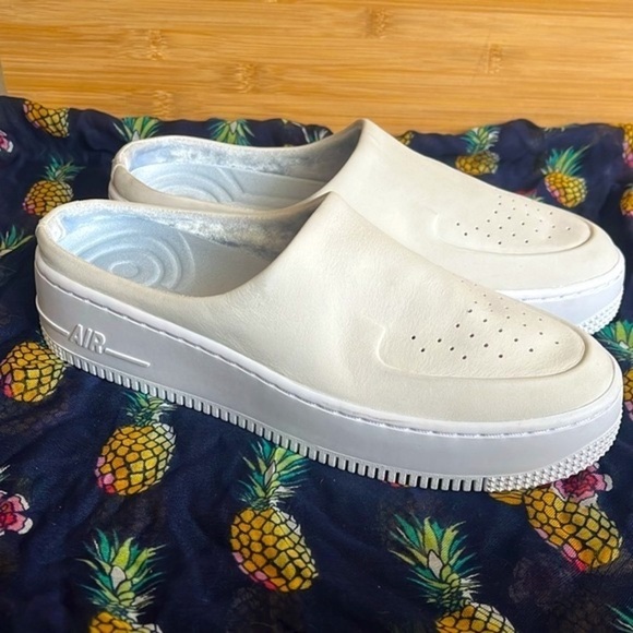 Brand New Nike Air Force 1 Lover XX Leather Mules Off White Slip On Sneakers - Picture 2 of 16